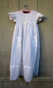 country linen wedding dress